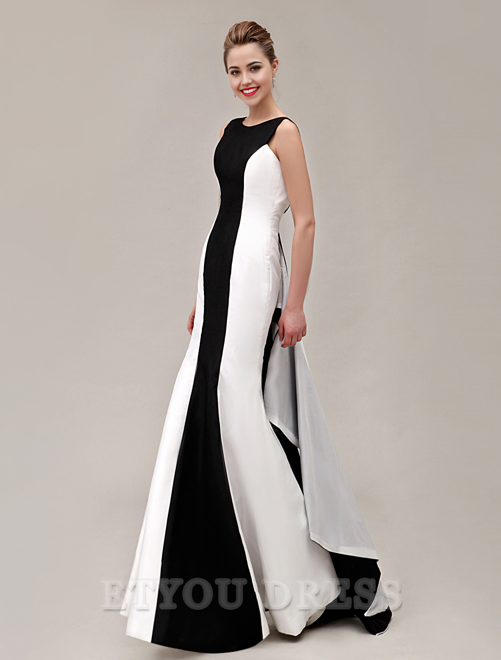 Mermaid sleeveless Ruffles Backless formal dresses Bridesmaid Dresses evening gown Prom Dress