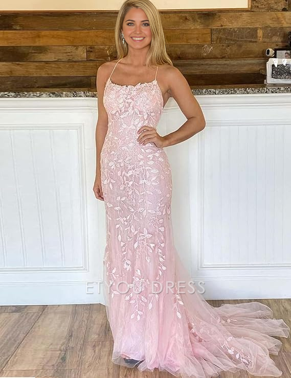 Mermaid Off-the-Shoulder Sleeveless Sweep/Brush Train With Lace Tulle formal dresses Bridesmaid Dresses evening gown Prom Dress