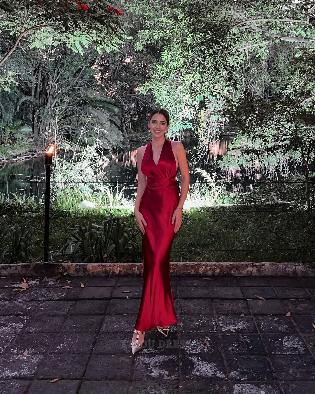 Sheath V Neck Red Long formal dresses Bridesmaid Dresses evening gown Prom Dress