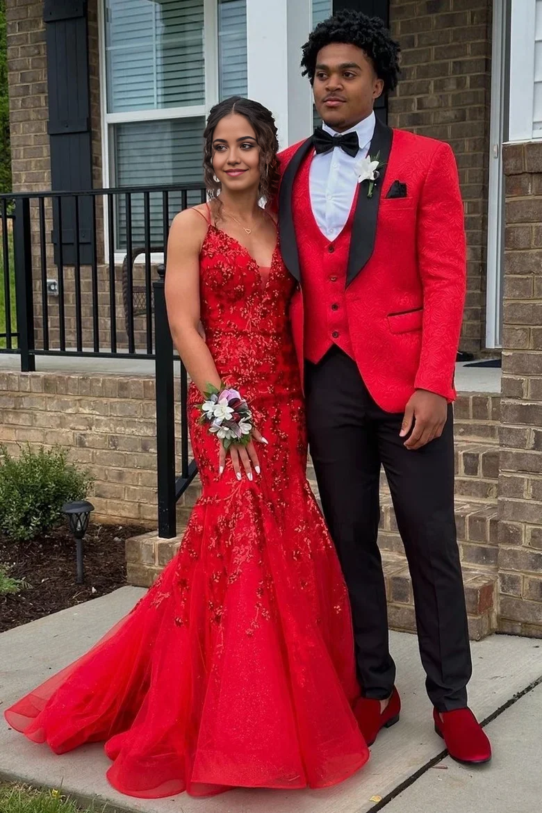 Mermaid V Neck Royal Blue Sequins formal dress Long evening gowns Prom Dresses