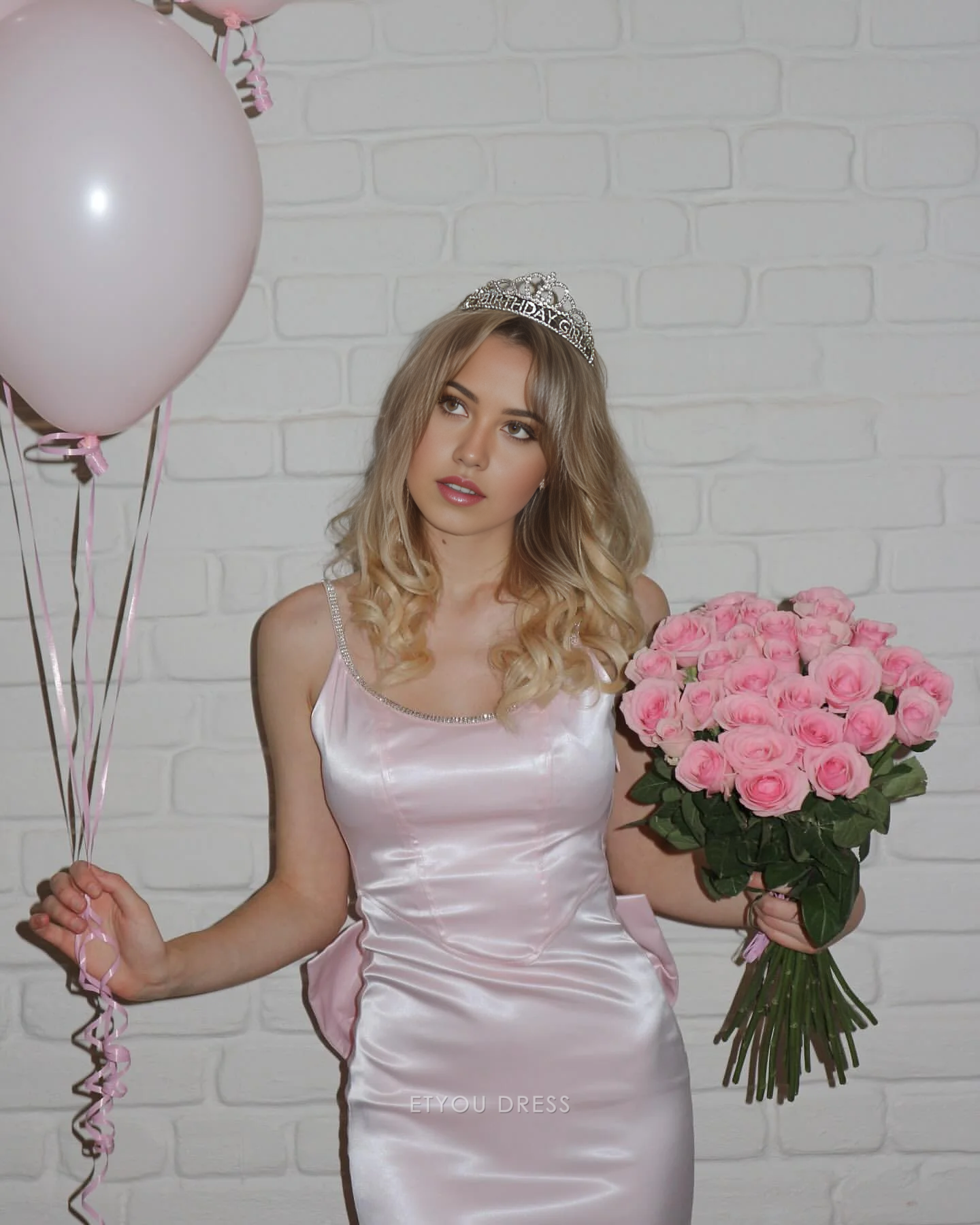 Mermaid Spaghetti Straps Backless Light Pink formal dresses Bridesmaid Dresses evening gown Prom Dress