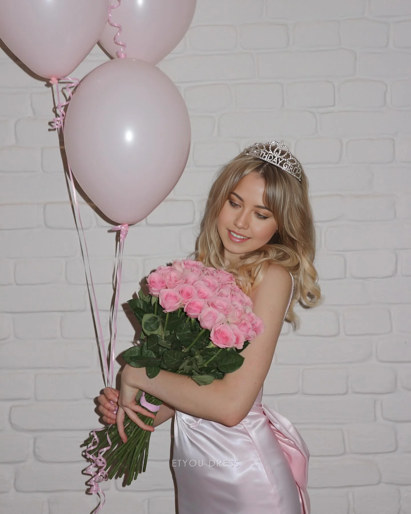 Mermaid Spaghetti Straps Backless Light Pink formal dresses Bridesmaid Dresses evening gown Prom Dress