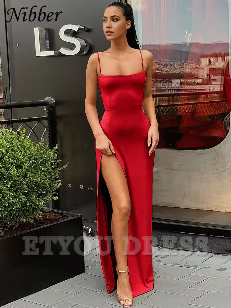 Sheath Spaghetti Straps Lace Up Stretch formal dresses Bridesmaid Dresses evening gown Prom Dress