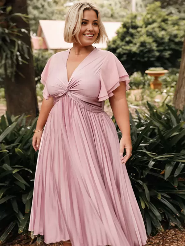 A-line V-Neck Short Sleeves Zipper Satin Wedding formal dresses evening gown Party Dresses Short Bridesmaid Dress