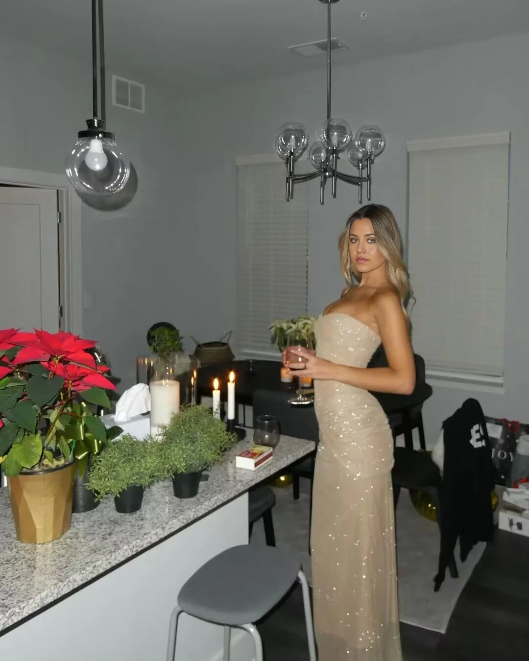 Sheath Sparkly Strapless Long formal dresses Bridesmaid Dresses evening gown Prom Dress