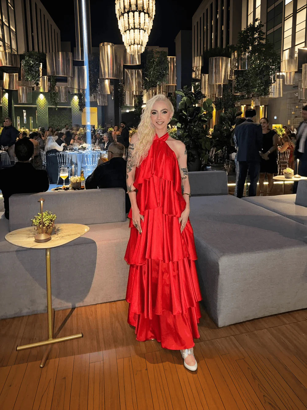 Charming A Line Halter Neck Sleeveless Lace Up Floor Length Prom Dresses