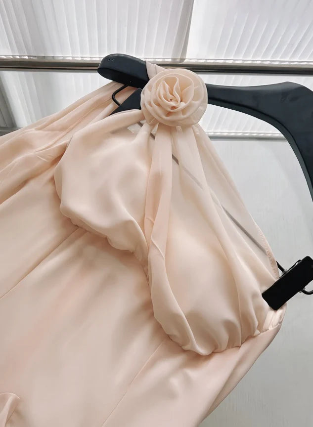 Charming A Line One Shoulder Sleeveless Zipper Up Short-Mini Cocktail Dresses