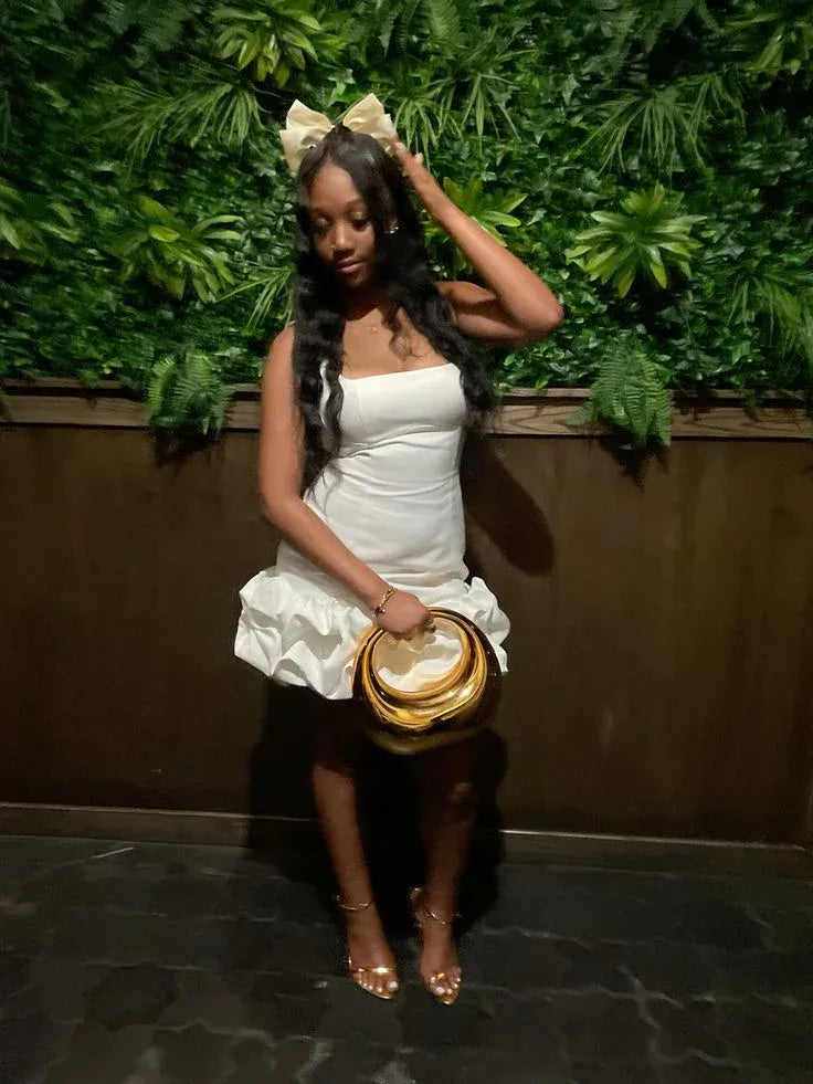 Classic Bodycon Square Neck Sleeveless Lace Up Short-Mini Homecoming Dress