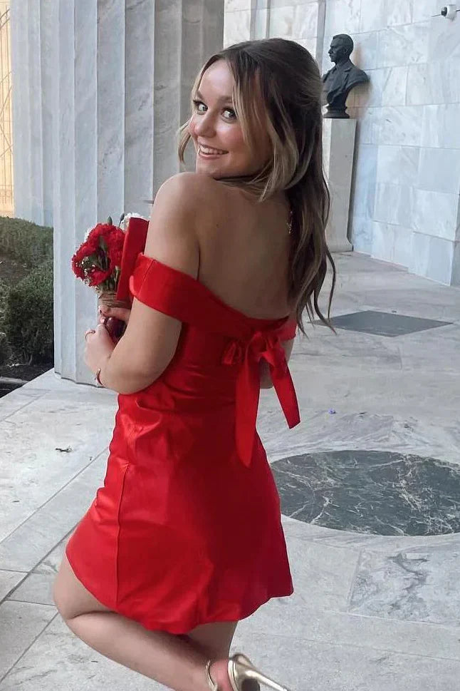 Cute Sheath Strapless Sleeveless Backless Short-Mini Homecoming Dress