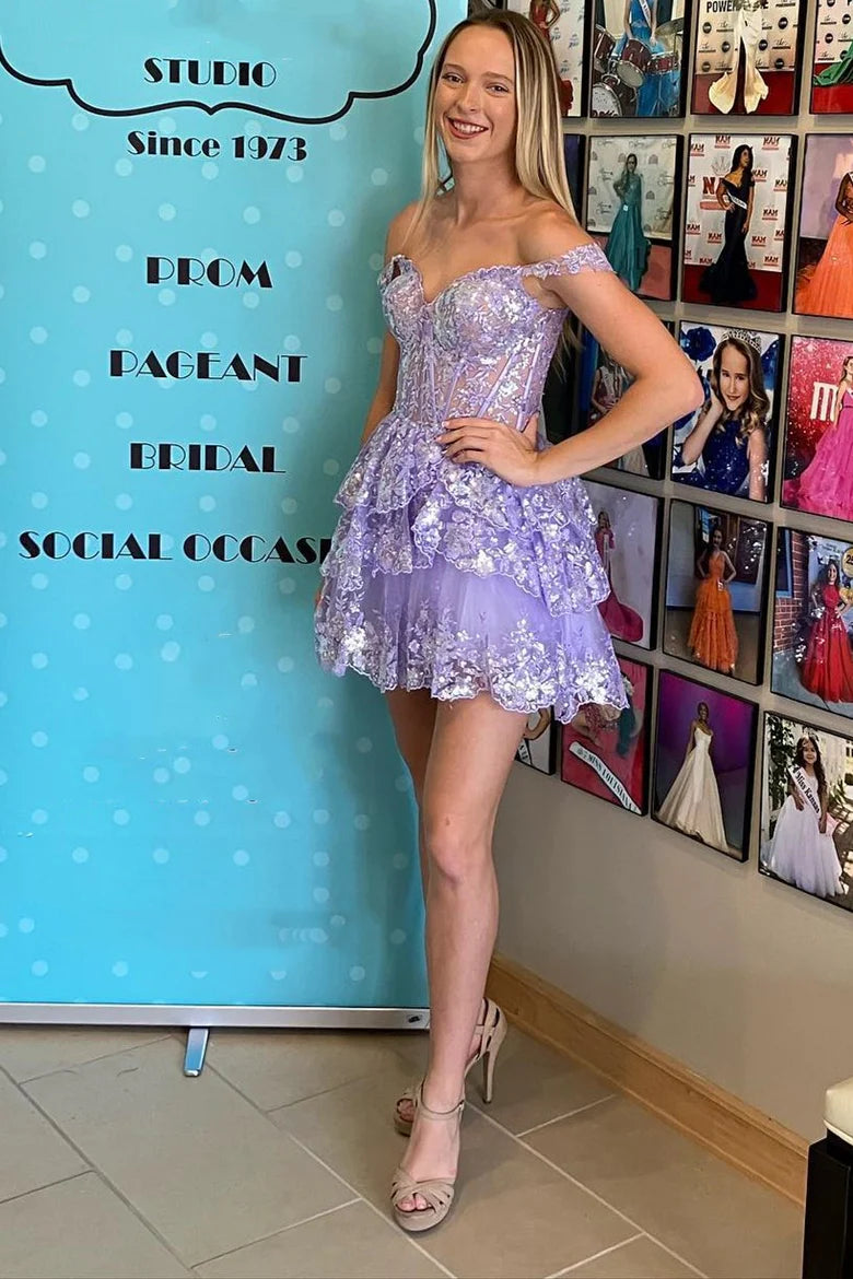 Elegant A-Line Sweetheart Sleeveless Zipper Up Short-Mini Homecoming Dresses