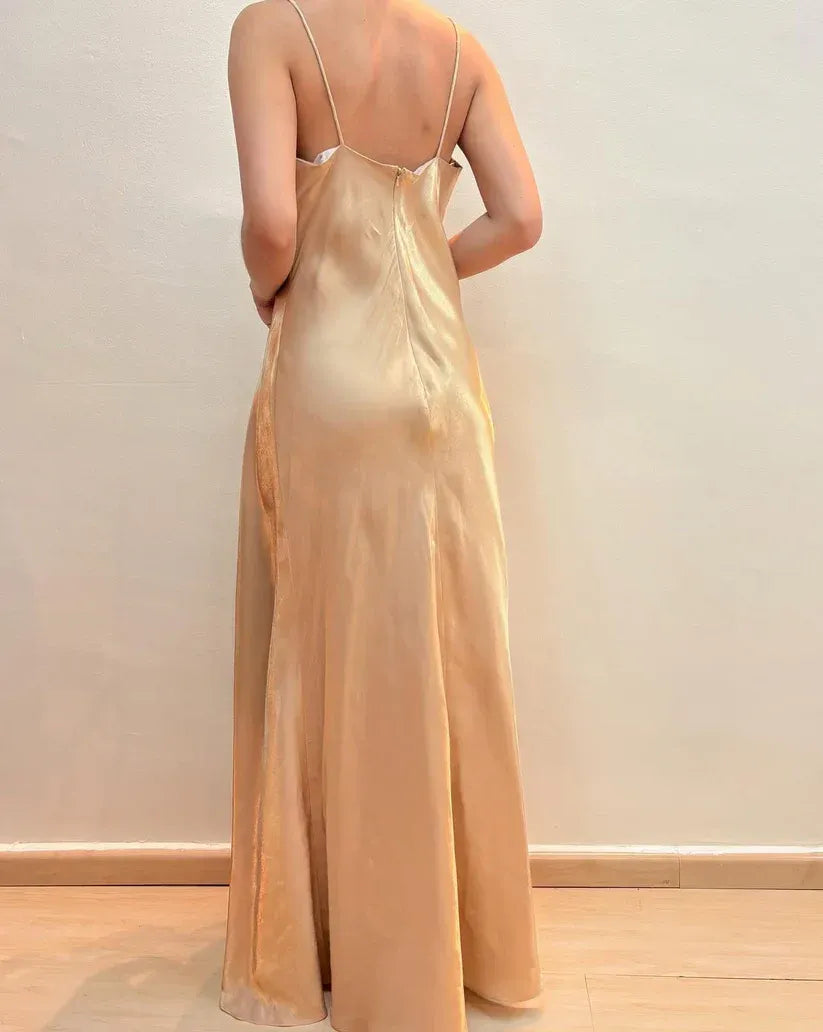 Exquisite A-line Spaghetti Straps Sleeveless Pleated Tulle Floor-Length Prom Dress