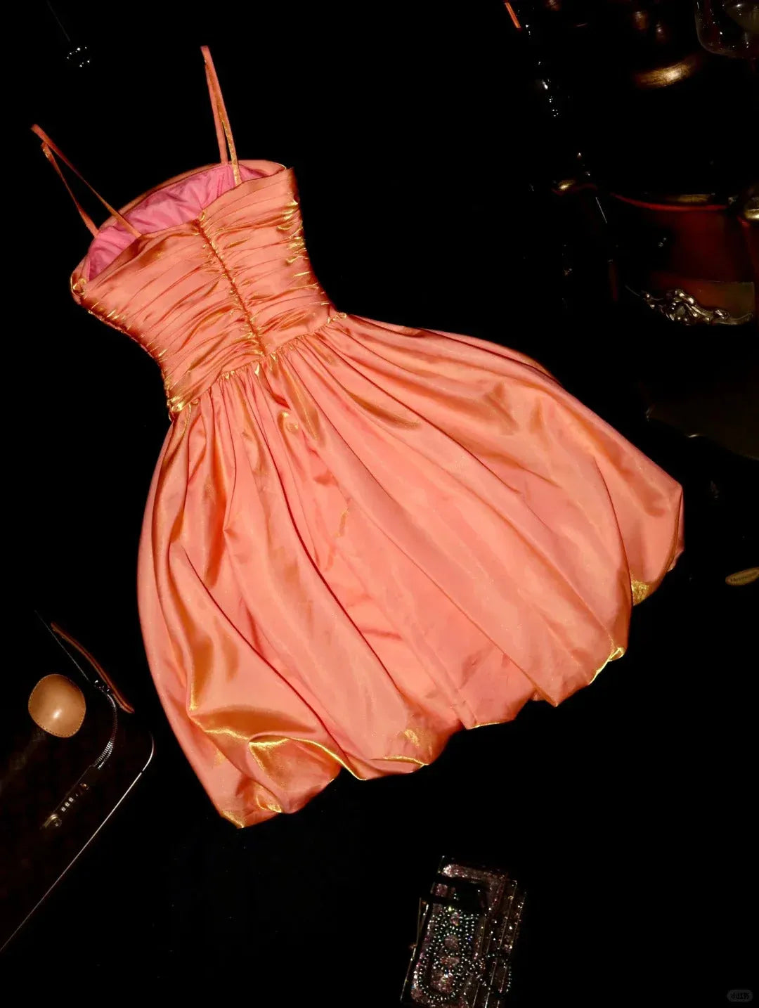 Fashion A-Line Off the Shoulder Zipper Up Short-Mini Prom Dress