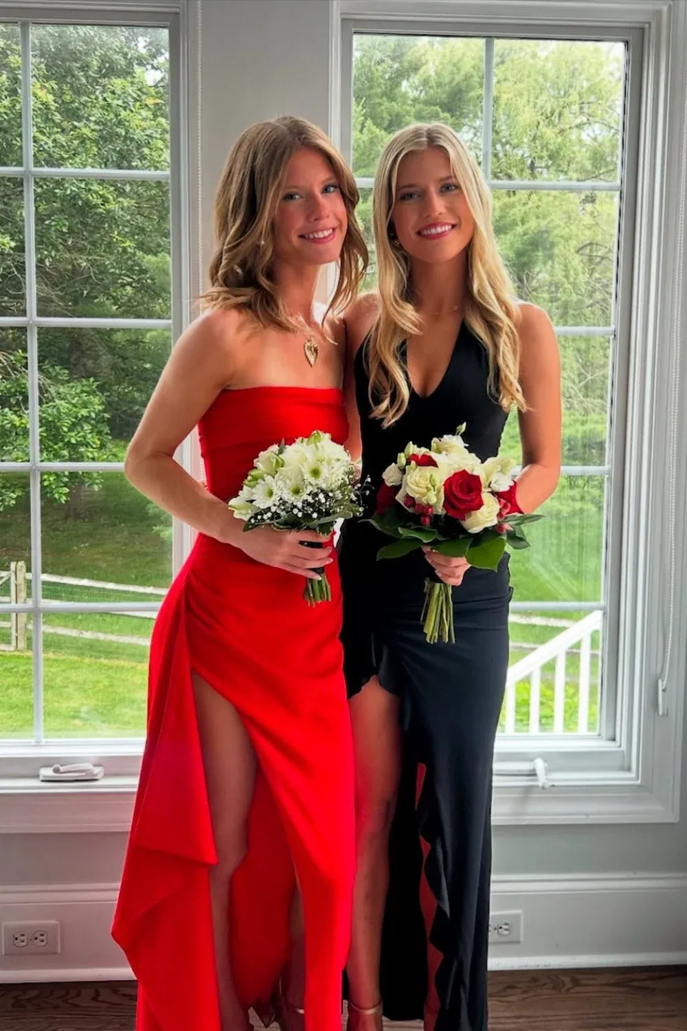 Modern Mermaid Strapless Sleeveless Backless Floor-Length Prom Dress