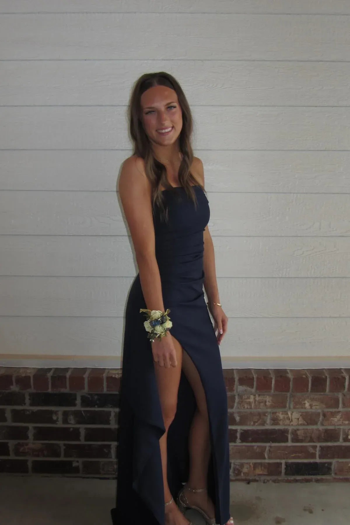 Modern Mermaid Strapless Sleeveless Backless Floor-Length Prom Dress