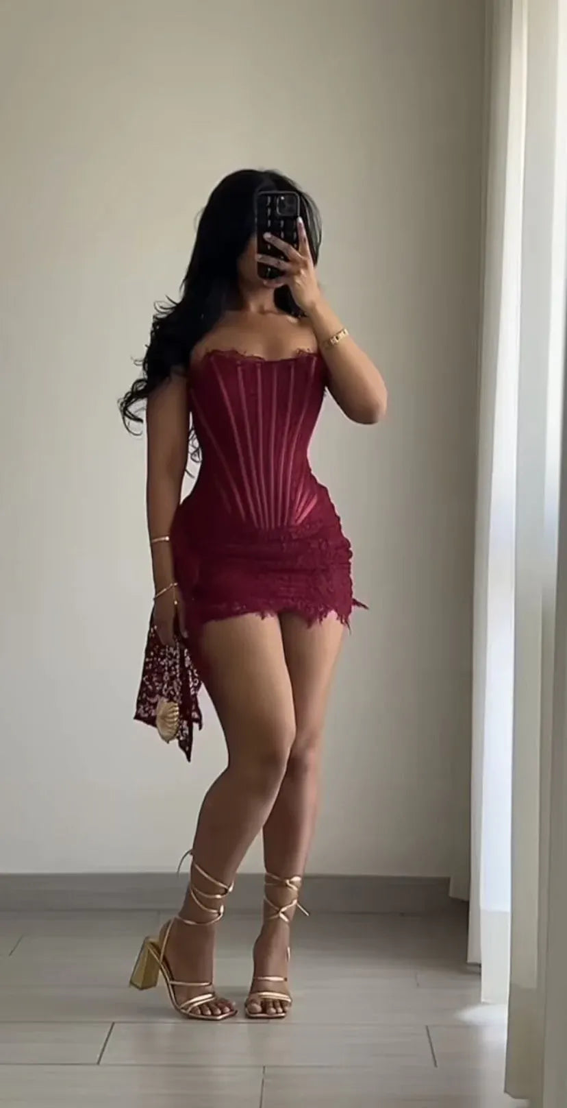 Sexy Bodycon Off the Shoulder Sleeveless Lace Up Short-Mini Homecoming Dress