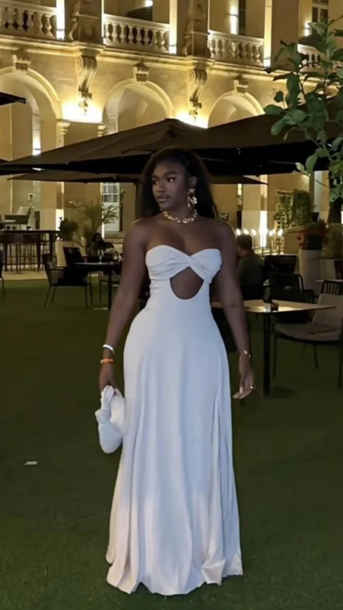 Simple A-Line Sweetheart Neck Sleeveless Lace Up Floor-Length Evening Dress