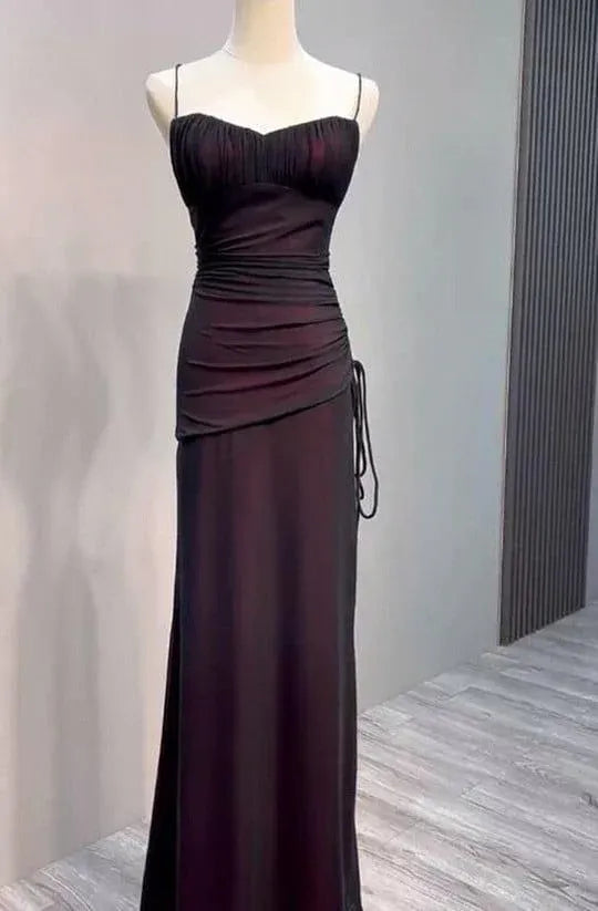 Sultry Sheath Sweetheart Ruched Lace Up Burgundy Floor Length Prom Dress For Sale