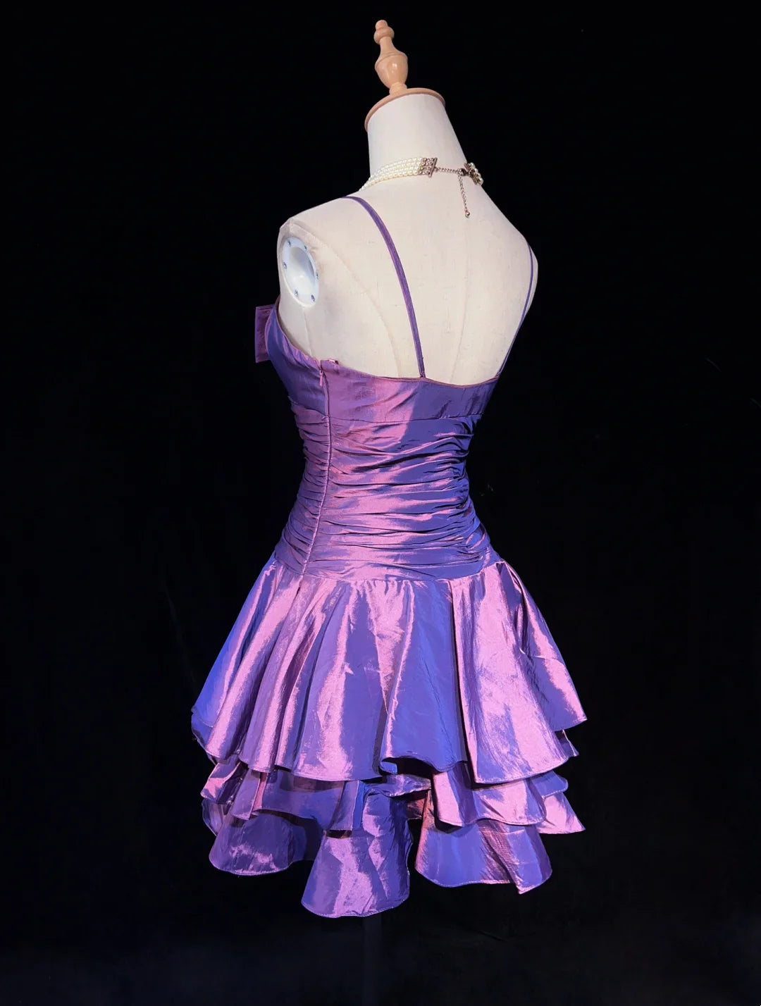 Trendy A Line Spaghetti Straps Sleeveless Side Zip Short-Mini Homecoming Dress