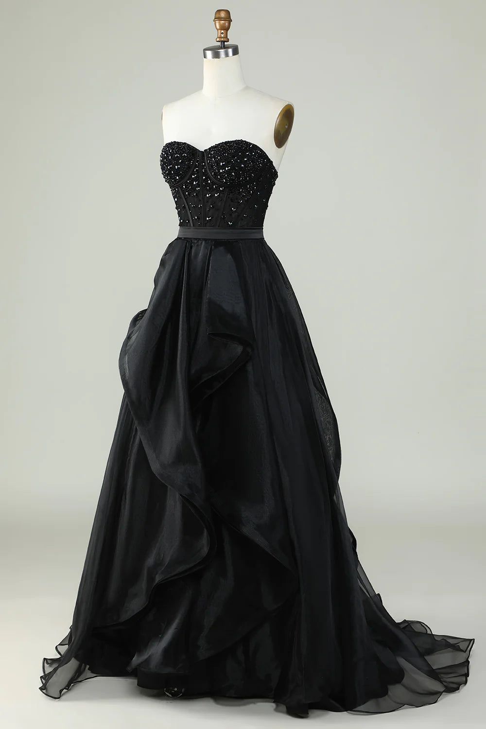Princess A Line Sweetheart Strapless Ball Gown Formal Evening Dress