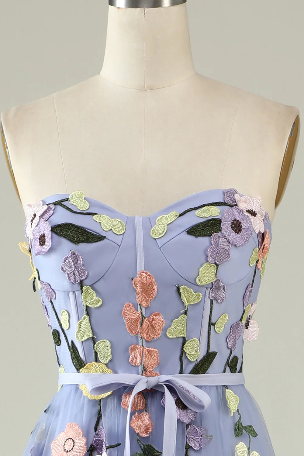 A Line Sweetheart Long Prom Dress with Appliques