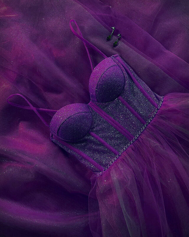 Sparkly Sweetheart Corset Tulle Dress Prom Dresses